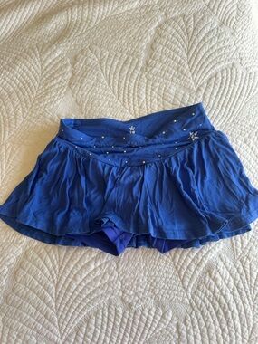 Girls' Royal Blue Active Skort with Stud Accents